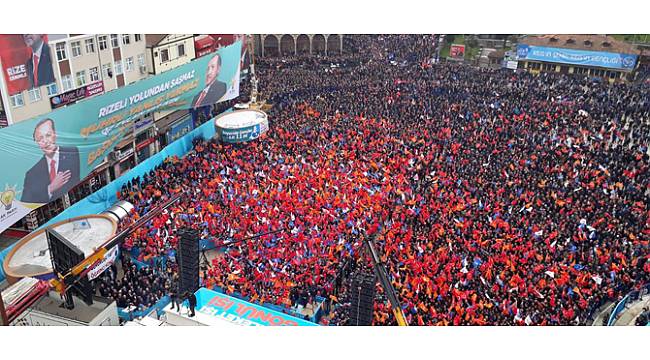 Cumhurbaşkanı Erdoğan Rize'de Konuşuyor