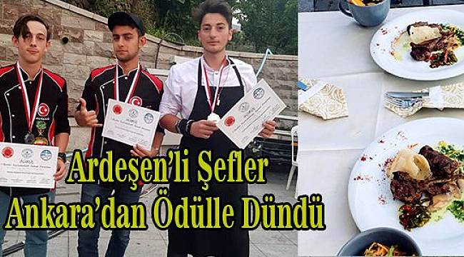 Ardeşen Belediyesi Adına Yarışan Şefler Genel Klasman 2.si Oldu