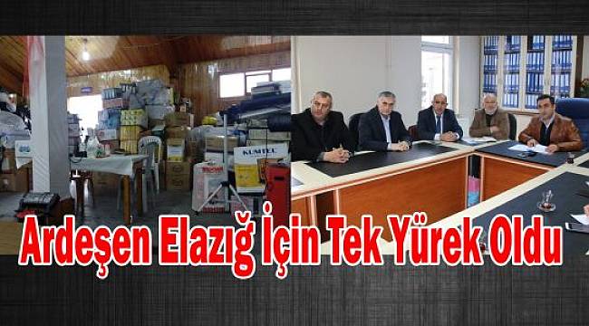 Ardeşen Elazığ İçin Tek Yürek Oldu