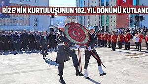 Rize'nin kurtuluşunun 102. yıl dönümü kutlandı