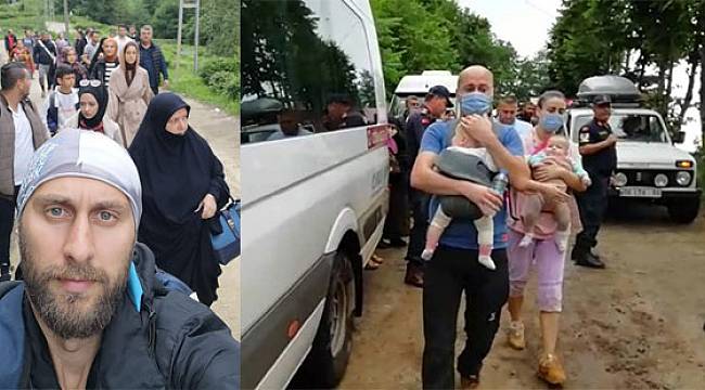 Ağaran Şelesi'nde Mahsur Kalan 3'ü Bebek 49 Kişi Kurtarıldı